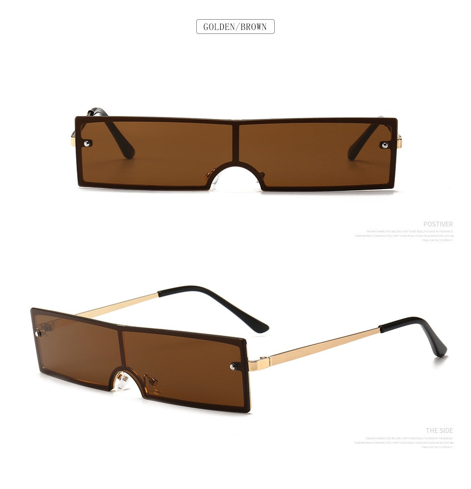 Rimless Sunglasses "SlimShades". Ultra Spiffy Unisex Shades. WickedYo